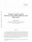 Research paper thumbnail of Negative modes around Einstein-Yang-Mills sphalerons and black holes