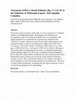 Research paper thumbnail of Assessment of Heavy Metals Pollution (Hg, Cr, Cd, Ni) in the Sediments of Mallorquin Lagoon - Barranquilla, Colombia