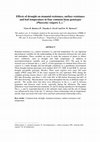 Research paper thumbnail of Effects of drought on stomatal resistance , surface resistance and leaf temperature in four common bean genotypes ( Phaseolus vulgaris L . )