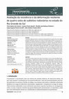 Research paper thumbnail of Avaliação da resistência e da deformação resiliente de quatro solos de subleitos rodoviários no estado do Rio Grande do Sul