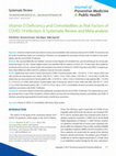 Research paper thumbnail of Vitamin D Deficiency and Comorbidities as Risk Factors of COVID-19 Infection: A Systematic Review and Meta-analysis