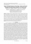 Research paper thumbnail of Impact of Health Education on Knowledge, Attitude and Practice Regarding Menstrual Hygiene among Pre University Female Students of a College Located in Urban Area of Belgaum