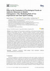 Research paper thumbnail of Effect of the Frustration of Psychological Needs on Addictive Behaviors in Mobile Videogamers—The Mediating Role of Use Expectancies and Time Spent Gaming