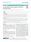 Research paper thumbnail of A case report of tinea capitis in infant in first year of life