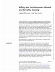 Research paper thumbnail of Affinity and the classroom: informal and formal L2 learning