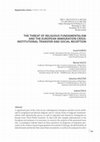 Research paper thumbnail of The Threat of Religious Fundamentalism and the European Immigration Crisis