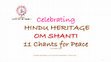 Research paper thumbnail of Hindu Chants for Peace: Hindu Heritage Month PPT