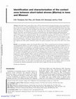 Research paper thumbnail of Identification and characterization of the contact zone between short-tailed shrews ( Blarina ) in Iowa and Missouri