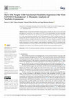 Research paper thumbnail of How Did People with Functional Disability Experience the First COVID-19 Lockdown? A Thematic Analysis of YouTube Comments