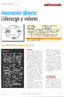 Research paper thumbnail of Innovacion Abierta: Liderazgo y Valores