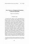 Research paper thumbnail of The Nature-Grace Distinction as a Foundation of Macarian Spirituality