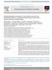 Research paper thumbnail of Neurodevelopmental outcomes of very preterm and very-low-birthweight infants in a population-based clinical cohort with a definite perinatal treatment policy