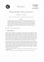 Research paper thumbnail of Decision-making: Theory and practice