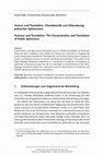 Research paper thumbnail of Humor und Translation. Charakteristikund Übersetzung polnischer Aphorismen Humour and Translation. The Characteristics and Translation of Polish Aphorisms