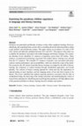 Research paper thumbnail of Examining the paradoxes children experience in language and literacy learning