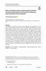 Research paper thumbnail of What critical factors forecast student-teachers utilization of online learning system in the University of Education, Ghana during the Covid19 pandemic?