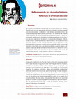 Research paper thumbnail of Reflexiones de un educador freiriano