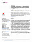 Research paper thumbnail of Soil salinity assessment of a natural pasture using remote sensing techniques in central Anatolia, Turkey