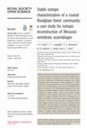 Research paper thumbnail of Stable isotopic characterization of a coastal floodplain forest community: a case study for isotopic reconstruction of Mesozoic vertebrate assemblages