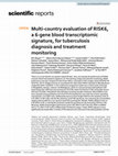 Research paper thumbnail of Multi-country evaluation of RISK6, a 6-gene blood transcriptomic signature, for tuberculosis diagnosis and treatment monitoring