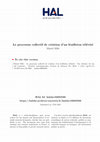 Research paper thumbnail of Le processus collectif de création d'un feuilleton télévisé