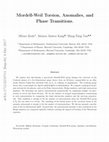 Research paper thumbnail of Mordell-Weil Torsion, Anomalies, and Phase Transitions