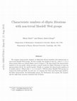 Research paper thumbnail of Characteristic numbers of elliptic fibrations with non-trivial Mordell-Weil groups