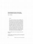 Research paper thumbnail of People Management Practices Trends in Micro, Small and Medium Enterprises in the Philippines