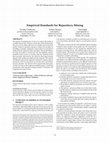 Research paper thumbnail of Empirical standards for repository mining