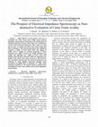 Research paper thumbnail of The Prospect of Electrical Impedance Spectroscopy as Non-destructive Evaluation of Citrus Fruits Acidity