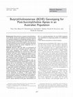 Research paper thumbnail of Butyrylcholinesterase (BCHE) Genotyping for Post-Succinylcholine Apnea in an Australian Population