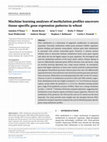 Research paper thumbnail of Machine learning analyses of methylation profiles uncovers tissue‐specific gene expression patterns in wheat