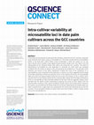 Research paper thumbnail of Intra-cultivar variability at microsatellite loci in date palm cultivars across the GCC countries