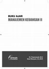 Research paper thumbnail of BUKU AJAR MANAJEMEN KEUANGAN II