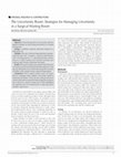 Research paper thumbnail of The Uncertainty Room: Strategies for Managing Uncertainty in a Surgical Waiting Room