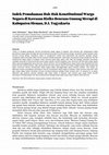 Research paper thumbnail of Indek Pemahaman Hak-Hak Konstitusional Warga Negara DI Kawasan Risiko Bencana Gunung Merapi DI Kabupaten Sleman, D.I. Yogyakarta