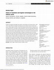 Research paper thumbnail of History of sanitation and hygiene technologies in the Hellenic world