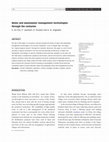 Research paper thumbnail of Water and wastewater management technologies through the centuries