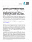 Research paper thumbnail of Exploration of incarcerated men's and women's attitudes of smoking in the presence of children and pregnant women: Is there a disparity between smoking attitudes and smoking behavior?