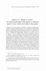 Research paper thumbnail of Genèse 2-3 : Mythe ou vérité ? Un sujet de polémique entre païens et chrétiens dans le Contre Julien de Cyrille d’Alexandrie