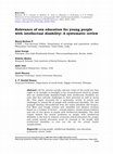 Research paper thumbnail of Relevance of sex education for young people with intellectual disability