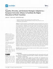 Research paper thumbnail of Equality, Diversity, and Inclusion Strategies Adopted in a European University Alliance to Facilitate the Higher Education-to-Work Transition