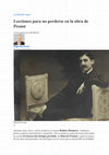 Research paper thumbnail of Lecciones para no perderse en la obra de Proust 27 de agosto de 202200:32