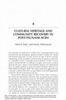 Research paper thumbnail of 4 Cultural Heritage and Community Recovery in Post-Tsunami Aceh