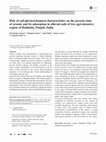 Research paper thumbnail of Role of soil physicochemical characteristics on the present state of arsenic and its adsorption in alluvial soils of two agri-intensive region of Bathinda, Punjab, India