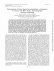 Research paper thumbnail of Determination of Active Marine Bacterioplankton: a Comparison of Universal 16S rRNA Probes, Autoradiography, and Nucleoid Staining