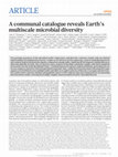 Research paper thumbnail of A communal catalogue reveals Earth's multiscale microbial diversity