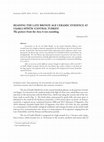 Research paper thumbnail of READING THE LATE BRONZE AGE CERAMIC EVIDENCE AT UŞAKLI HÖYÜK - CENTRAL TURKEY. The pottery from the Area A test sounding