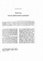 Research paper thumbnail of Internet, vers la démocratie radicale ?