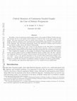 Research paper thumbnail of Central measures of continuous graded graphs: the case of distinct frequencies